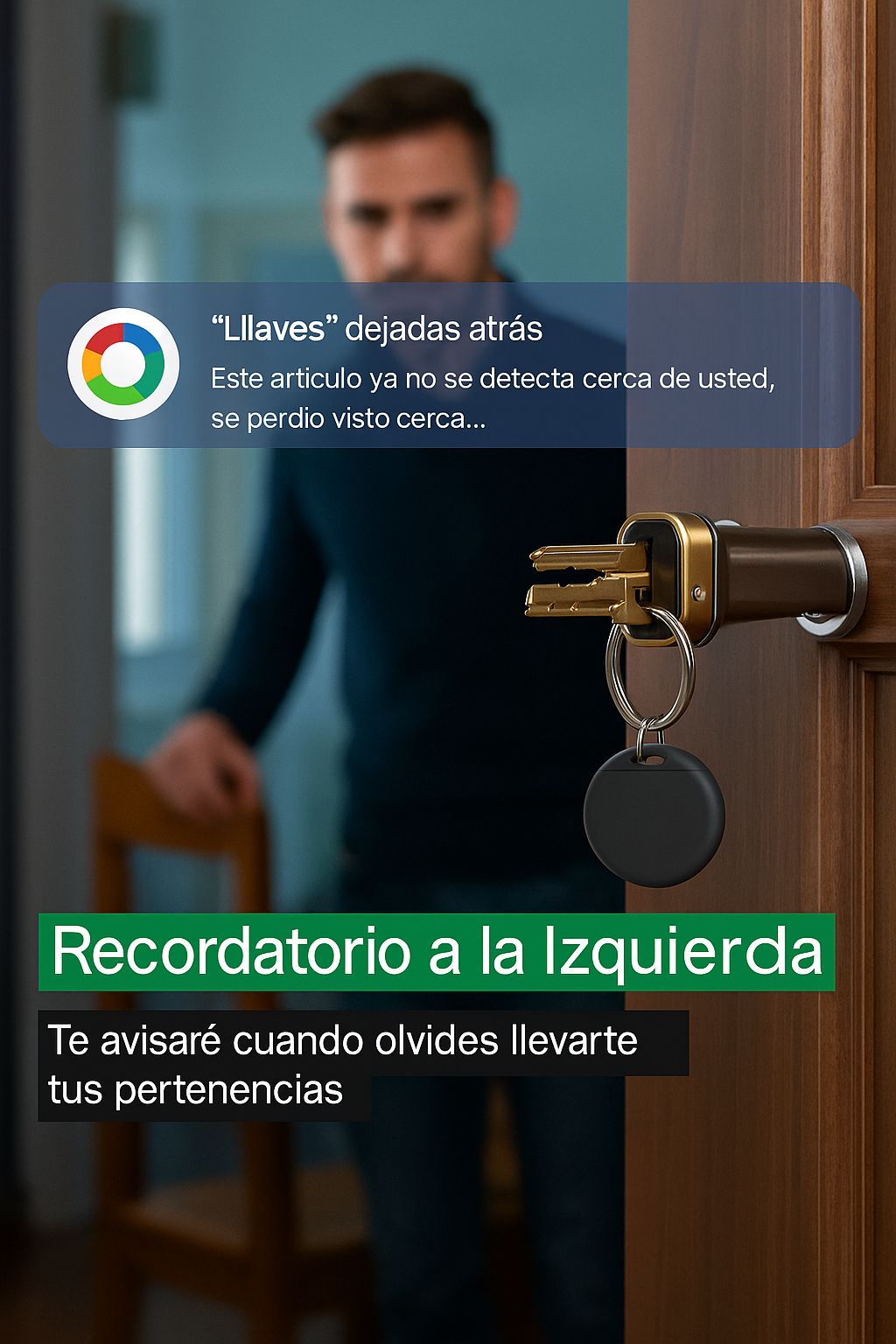 Rastreador Inteligente con Tecnología Google Find My – Localizador Bluetooth para Android