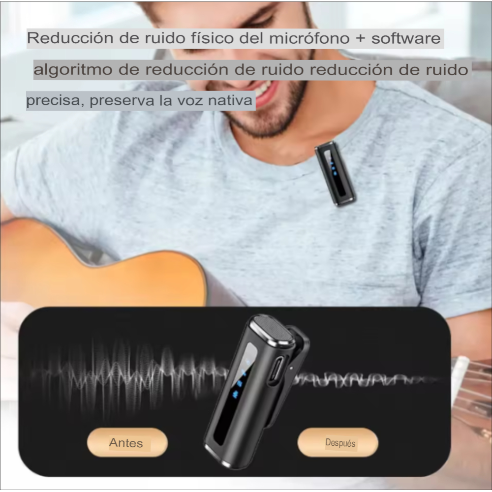 Micrófono Lavalier Inalámbrico con Caja de Carga – YESSKO