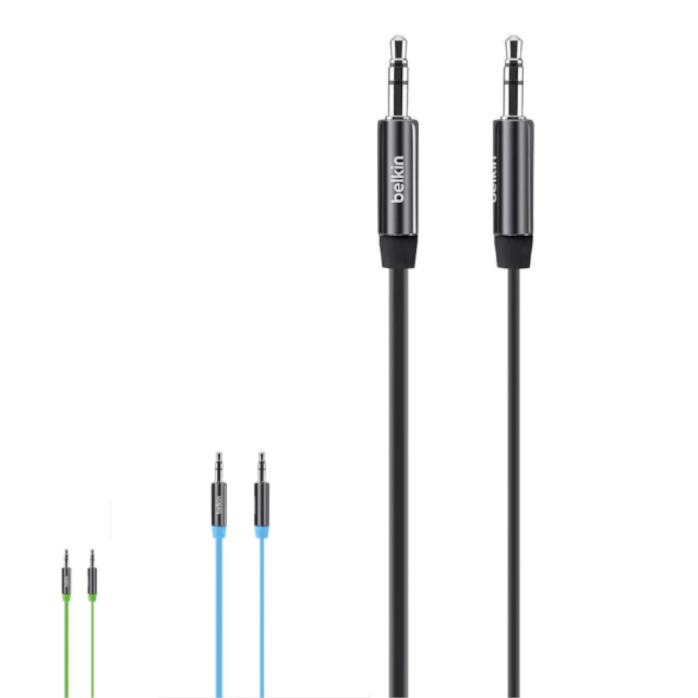 Cable de Audio AUX Belkin 3.5mm – 0.9m (3ft) – Color Negro