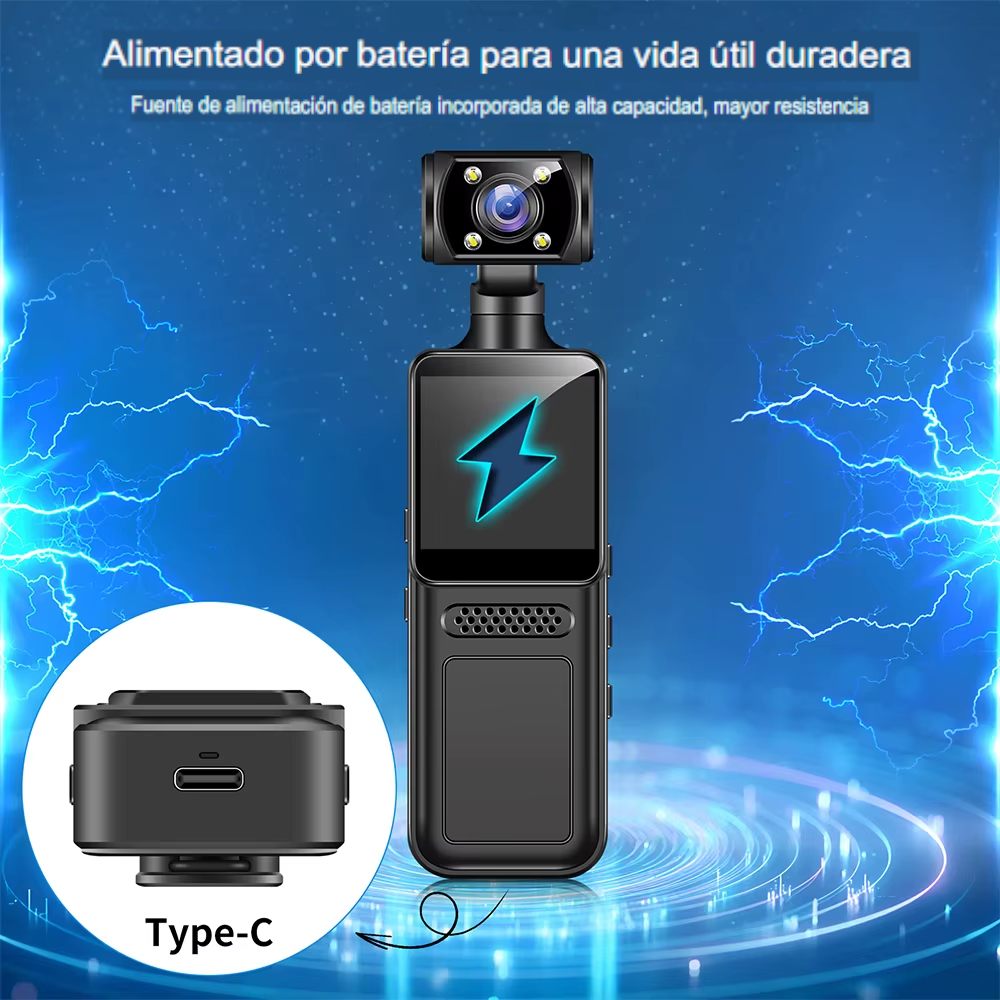 Mini Cámara Deportiva WiFi Ultra HD 4K – Portátil y Profesional