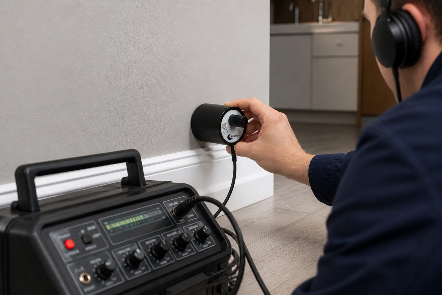 Detector de Fugas de Agua por Sonido – Equipo Profesional de Inspección para Tuberías