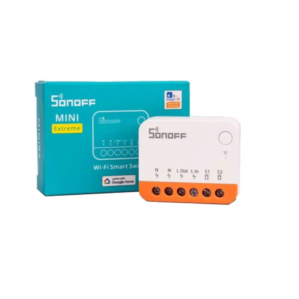 Interruptor Inteligente SONOFF MINIR4 Extreme WiFi – Control Inteligente y Automatización en Tamaño Compacto
