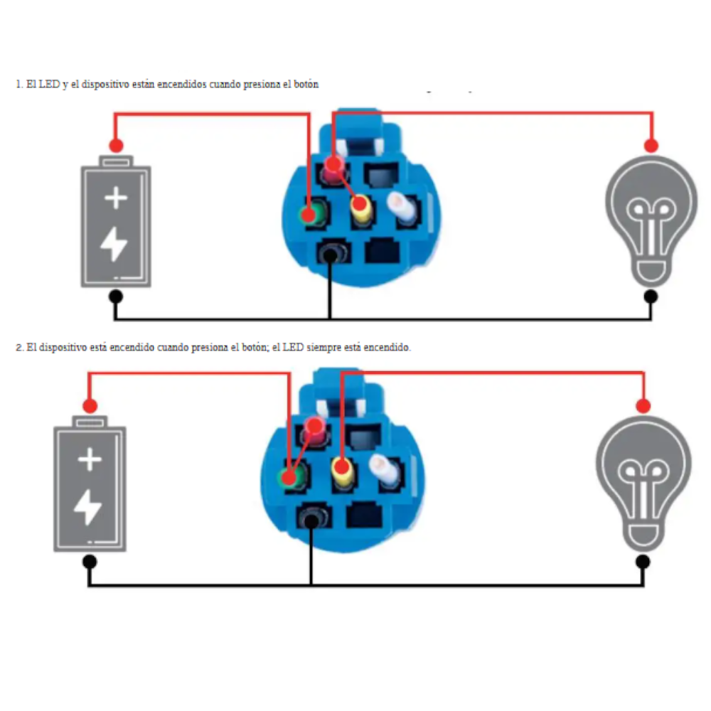 Interruptor Pulsador LED de Metal 19MM – 12V Luz Blanca Impermeable IP65