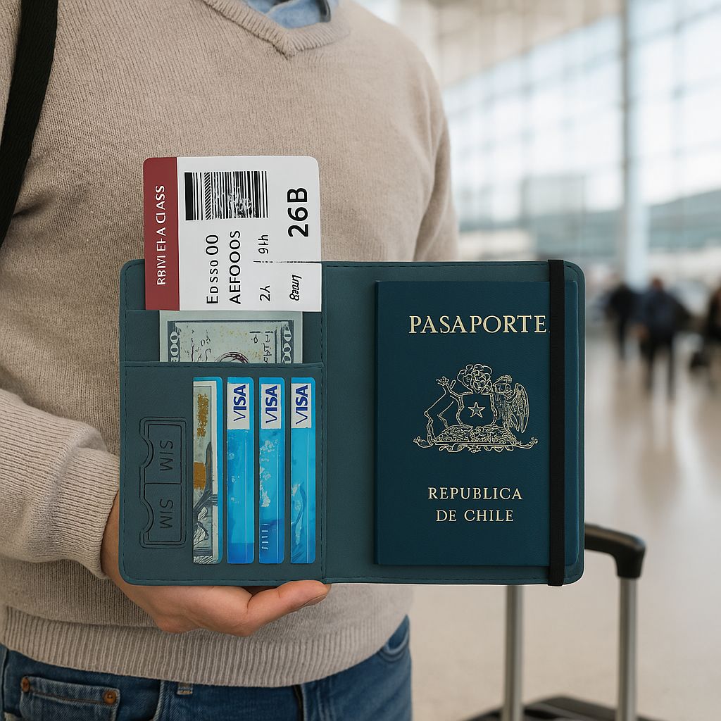 Porta Pasaporte con Bloqueo RFID – Seguridad y Estilo para tus Viajes