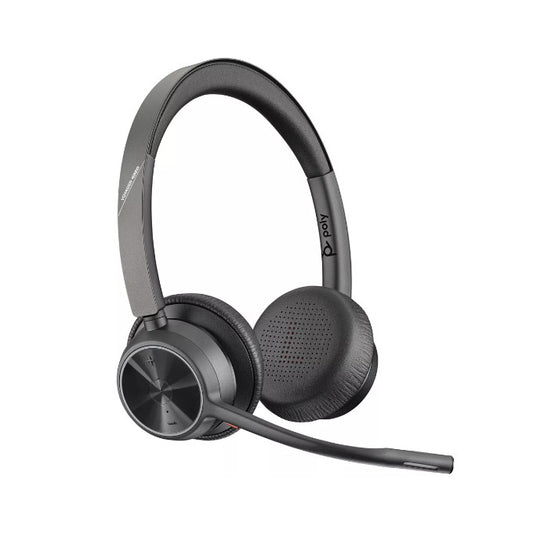 Poly Voyager 4320-M Headset - on-ear - Bluetooth - wireless, wired - USB-C, USB-A via Bluetooth 77Y98AA