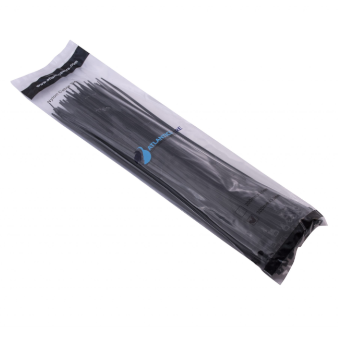 Amarra Plástica 30CM x 3,6MM Negra (100 Unidades)