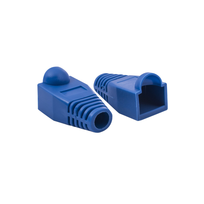 Capuchón RJ45 6mm - Paquete de 100 Unidades (Colores: Azul, Amarillo, Gris, Naranjo, Negro, Rojo, Verde)