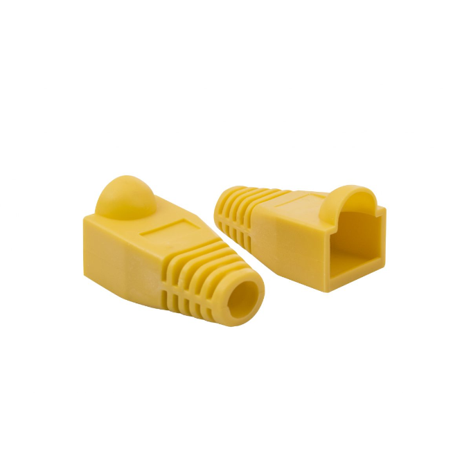 Capuchón RJ45 6mm - Paquete de 100 Unidades (Colores: Azul, Amarillo, Gris, Naranjo, Negro, Rojo, Verde)