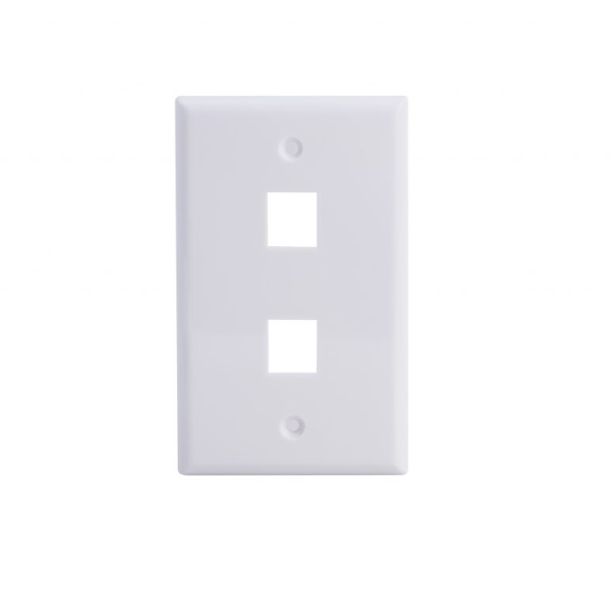 Faceplate de 2 Puestos - Blanco - Atlanticswire