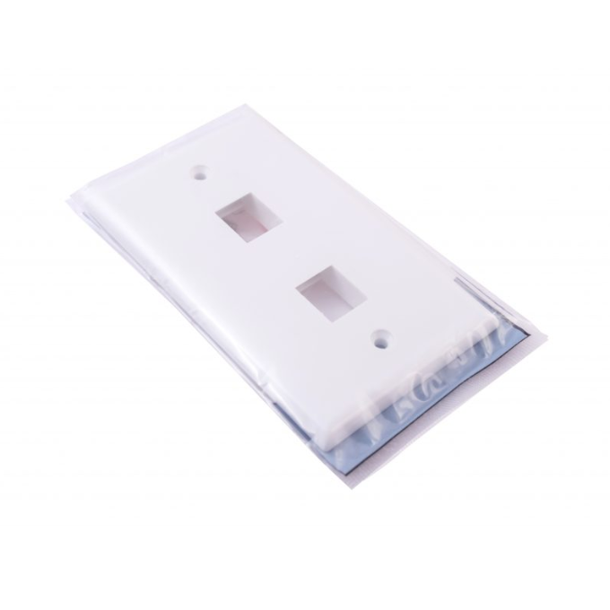 Faceplate de 2 Puestos - Blanco - Atlanticswire