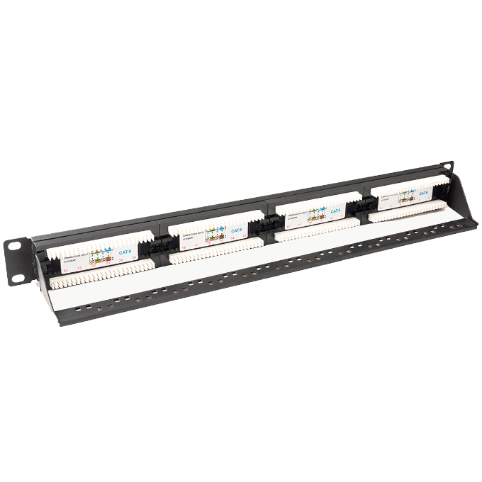Patch Panel CAT6 de 24 Puestos