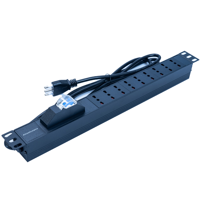Unidad de distribución de energía - PDU Vertical 9 Enchufes 10/16A para Rack/Bastidor de 19" con Protección