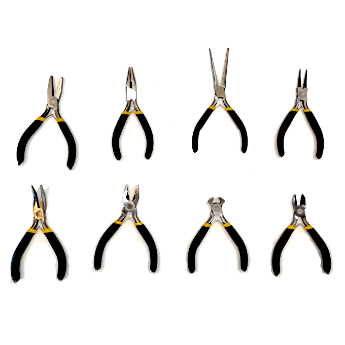 Set de 8 Alicates Pequeños – Herramientas de Precisión para Todo Tipo de Trabajos Finos