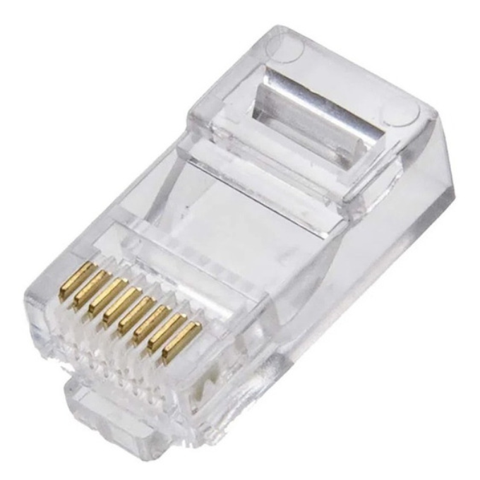 Conector Jack RJ45 CAT5e Plástico Macho Generico