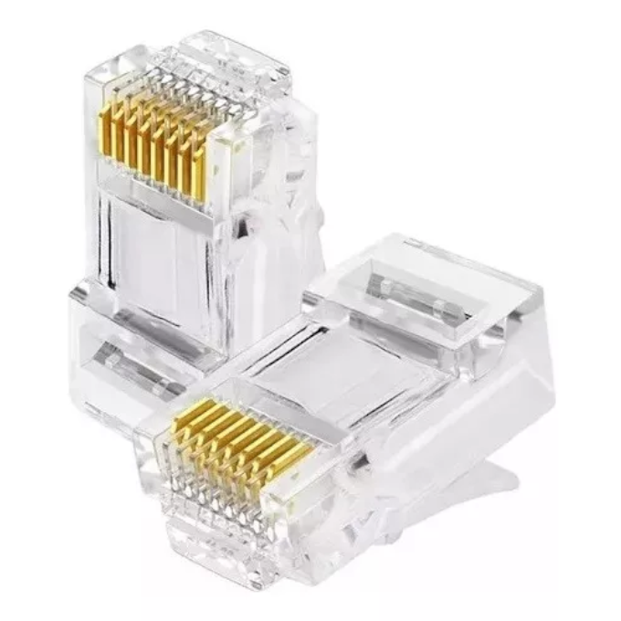 Conector Jack RJ45 CAT5e Plástico Macho Generico