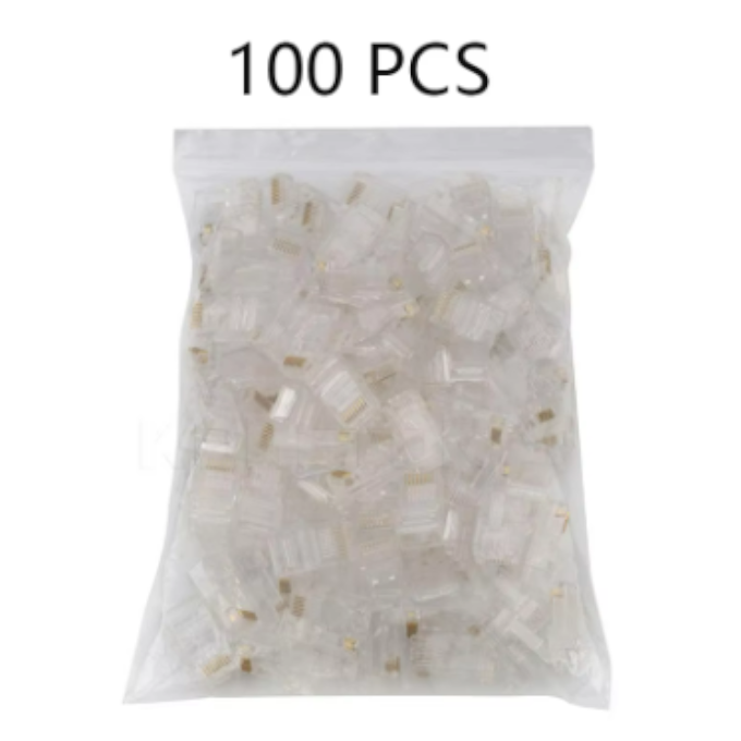 Conector Jack RJ45 CAT5e Plástico Macho Generico
