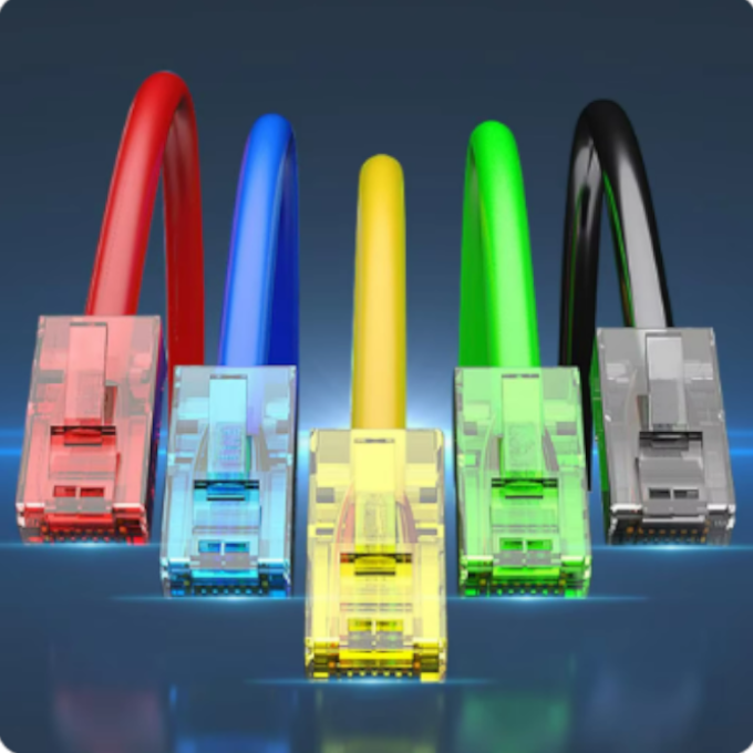 Tarro conectores Zoerax RJ45 Cat6, 5 colores - 100 unidades