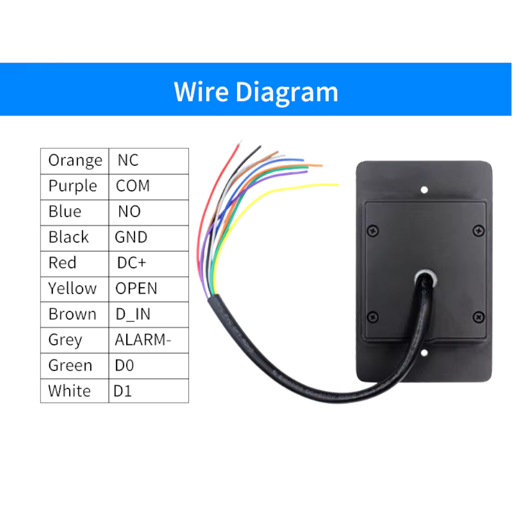 Teclado de Control de Acceso Independiente con Huella Dactilar y Wifi - Modelo M70