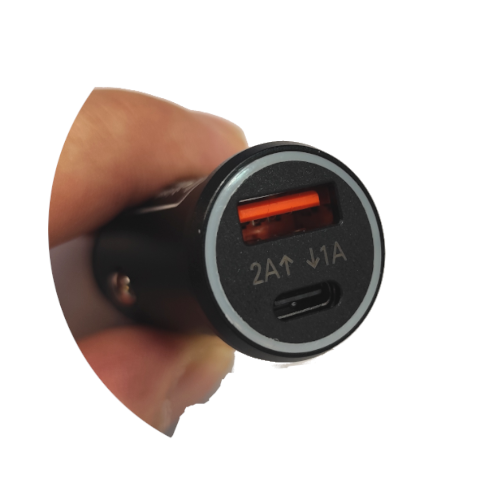 Localizador GPS y Cargador de Auto - Apple Find My - Seguridad y Carga Rápida