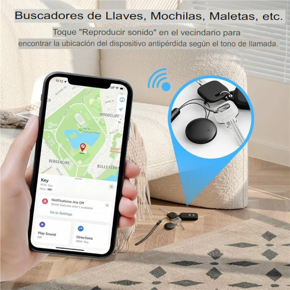 Rastreador Inteligente Wireless Tag – Tecnología Apple Find My