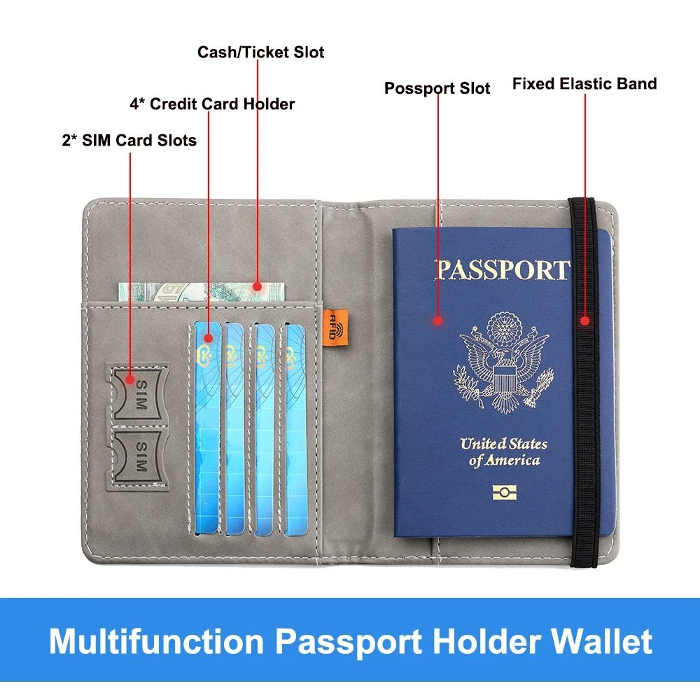 Porta Pasaporte con Bloqueo RFID – Seguridad y Estilo para tus Viajes