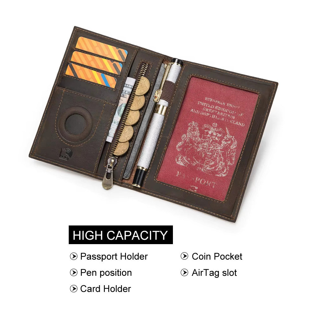 Wallet para Pasaporte con AirTag – Seguridad y Elegancia en un Solo Accesorio | HUMERPAUL
