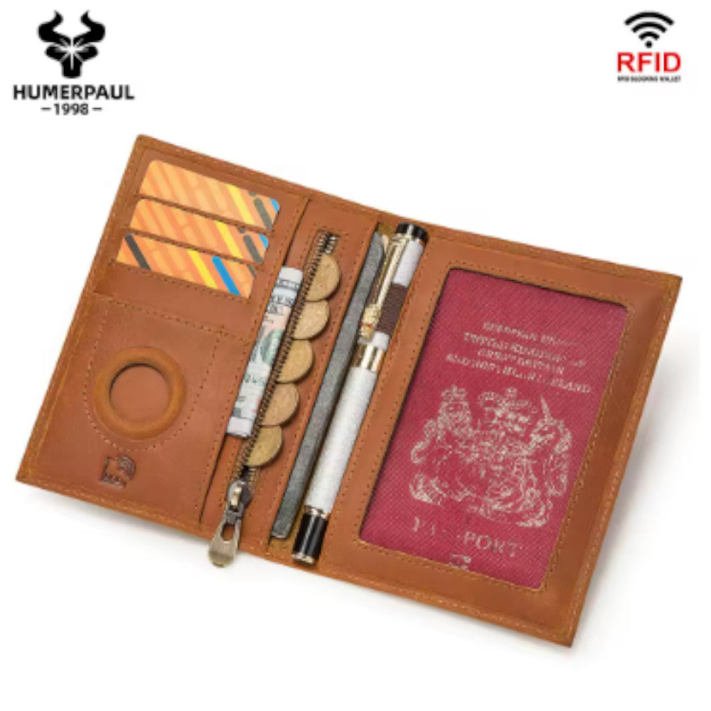 Wallet para Pasaporte con AirTag – Seguridad y Elegancia en un Solo Accesorio | HUMERPAUL