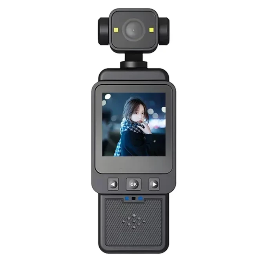 Mini Cámara HD 1080P con Pantalla, Visión Nocturna y WiFi – Cámara de Bolsillo 360° para Seguridad y Deportes