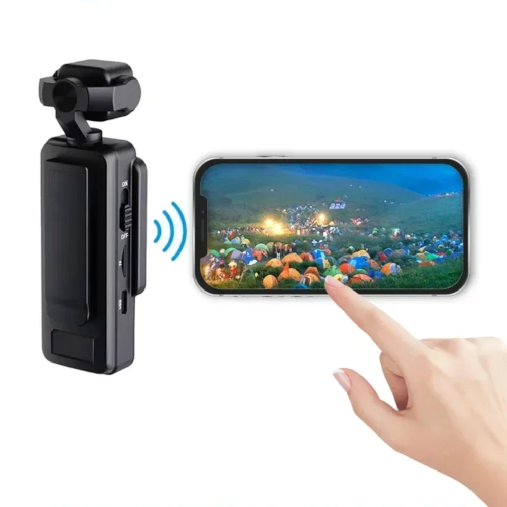 Mini Cámara HD 1080P con Pantalla, Visión Nocturna y WiFi – Cámara de Bolsillo 360° para Seguridad y Deportes