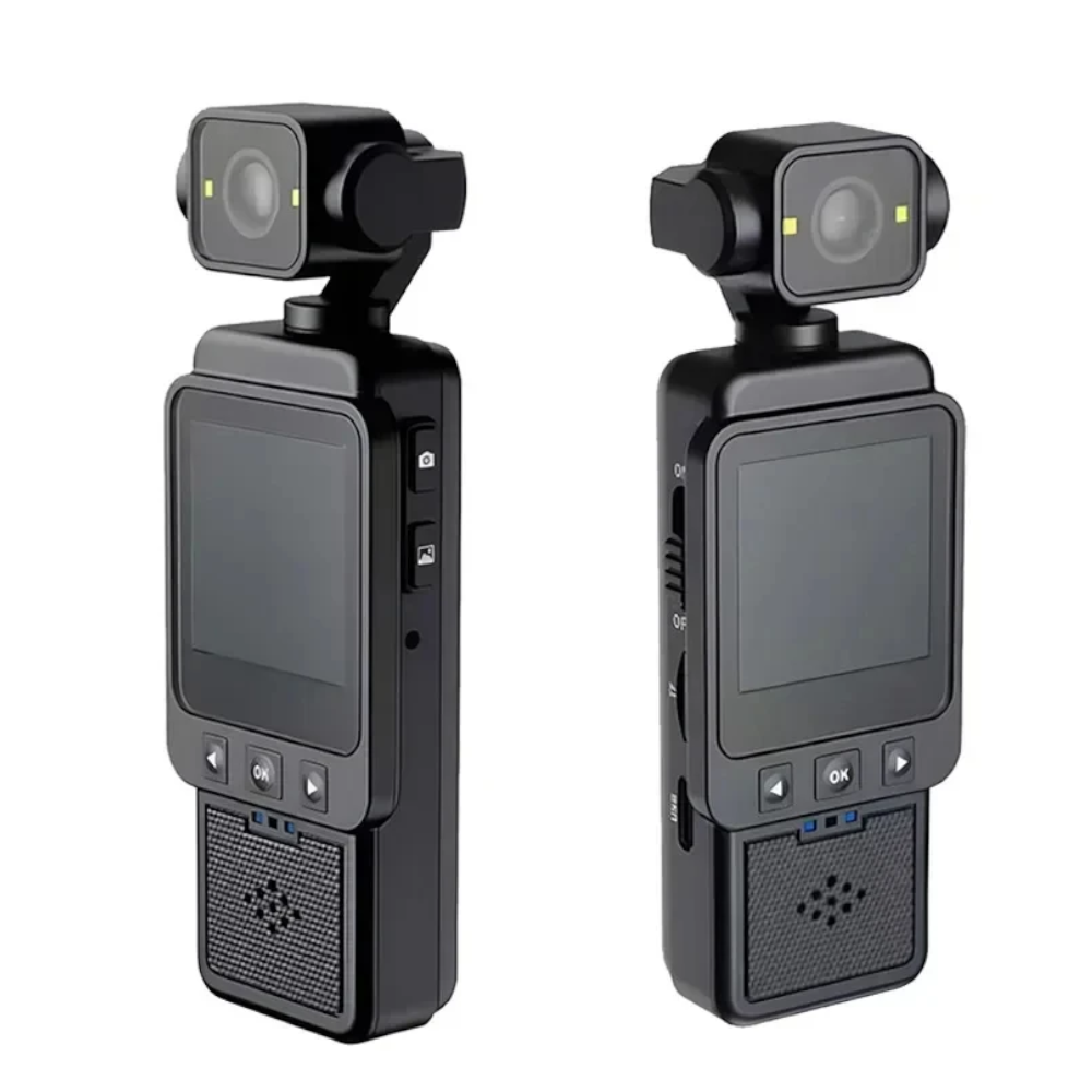 Mini Cámara HD 1080P con Pantalla, Visión Nocturna y WiFi – Cámara de Bolsillo 360° para Seguridad y Deportes