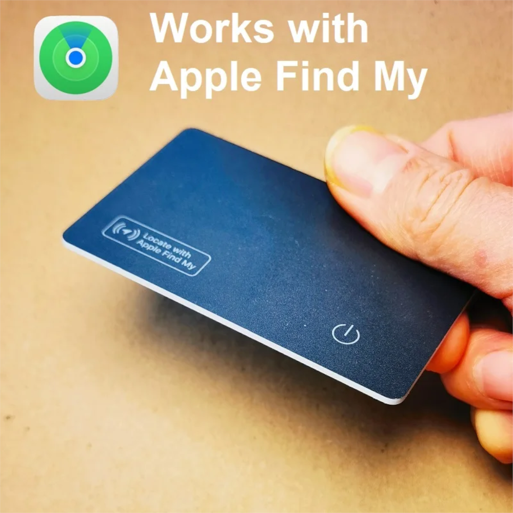 Localizador Tarjeta GPS Ultradelgado con Carga Inalámbrica – Compatible con Apple Find My | Alternativa a Airtag