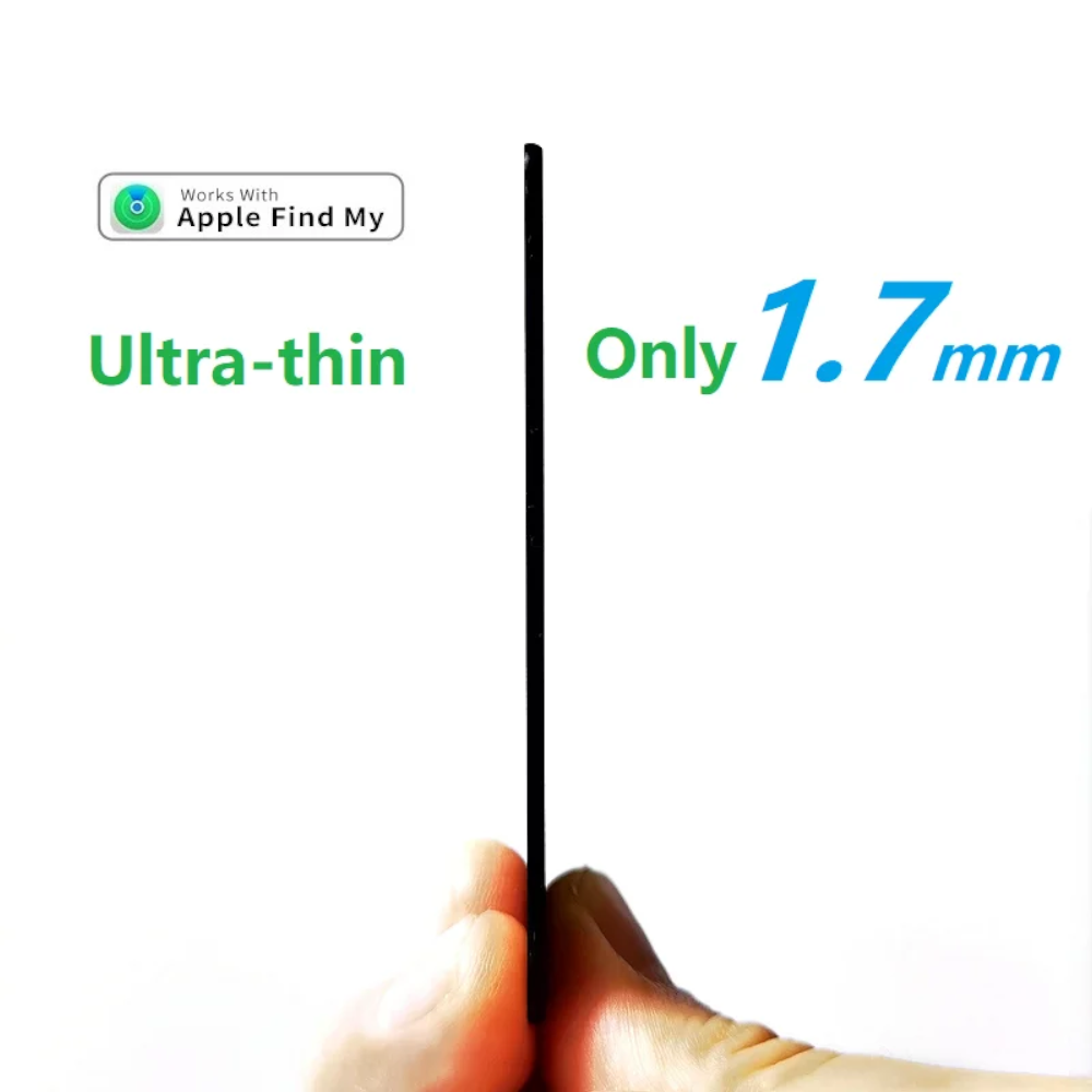 Localizador Tarjeta GPS Ultradelgado con Carga Inalámbrica – Compatible con Apple Find My | Alternativa a Airtag