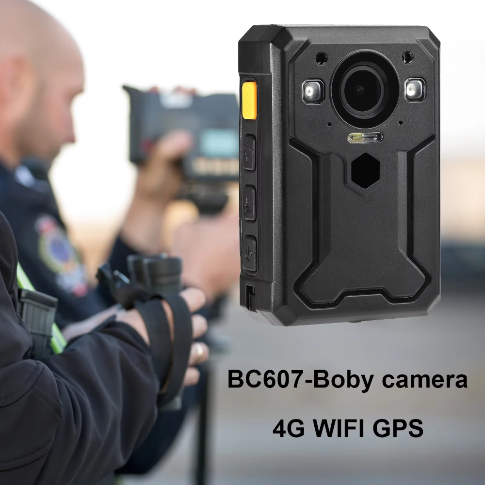 BodyCam BC607-4G de 64GB – Policía / Seguridad – GPS, 4G, Transmisión en Vivo, Intercomunicador, 17h de Grabación Continua