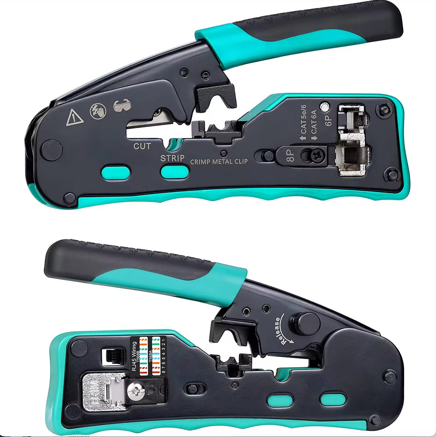 Herramienta de Crimpado RJ45, RJ12 y RJ11 - Cables Cat6, Cat5, Cat5e