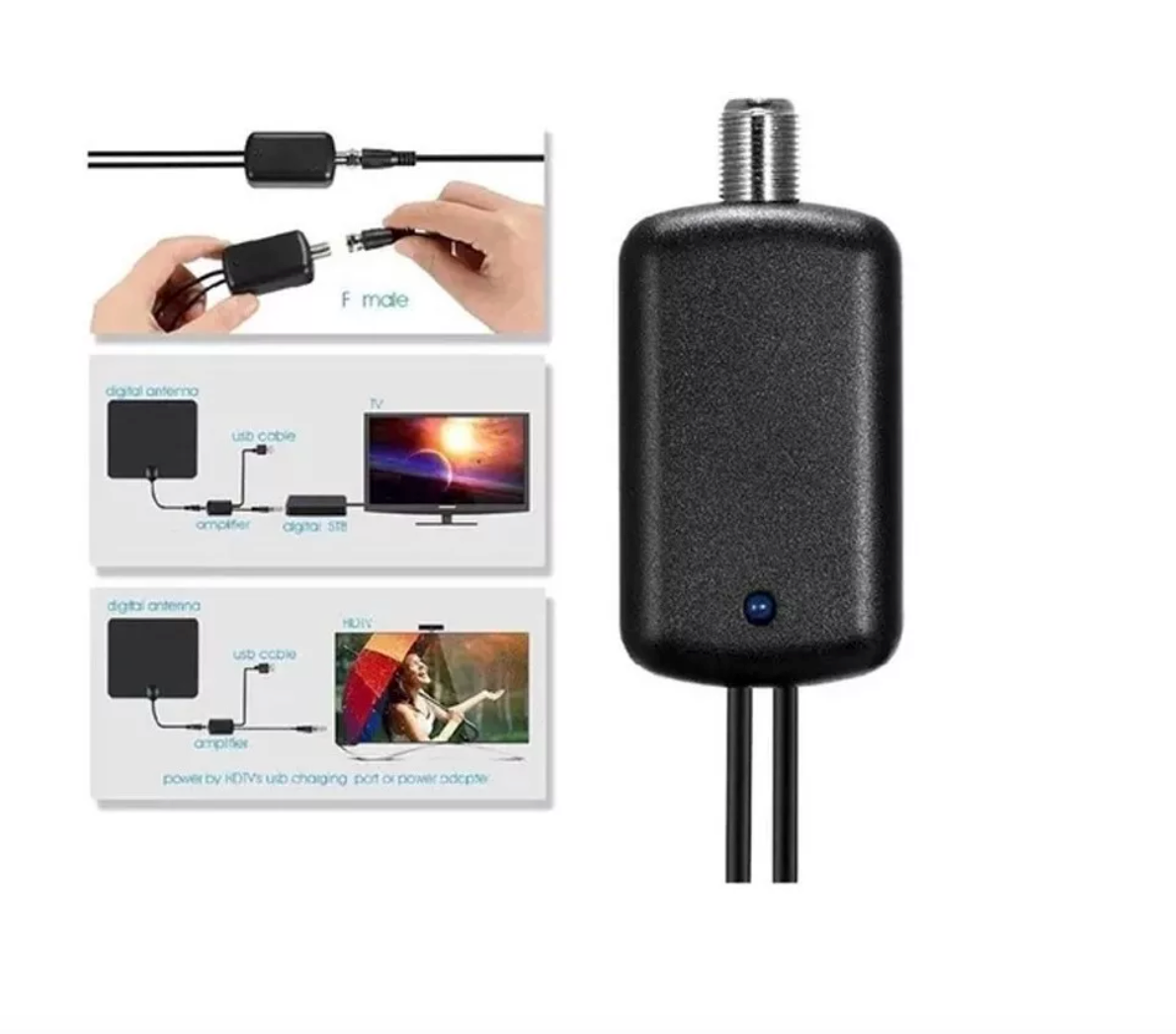 Amplificador de Antena 4K Profesional HDTV