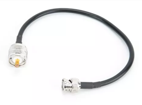 Conector PL259 Macho a BNC Macho - 20 cm