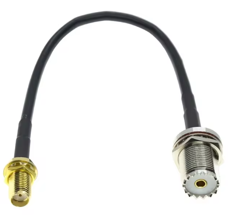 Conector PL259 Hembra a SMA Macho - 15 cm