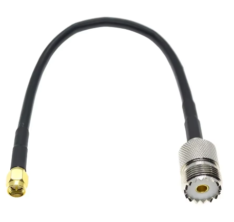 Conector PL259 Hembra a SMA Hembra - 15 cm