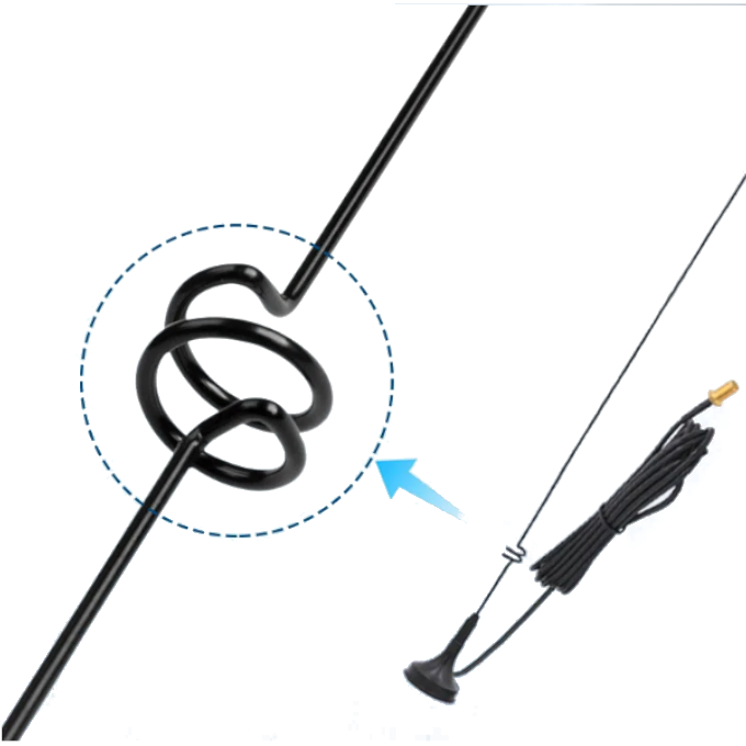 Antena Magnética de Doble Banda SMA-F para radios, Largo de 41cm UT-108UV