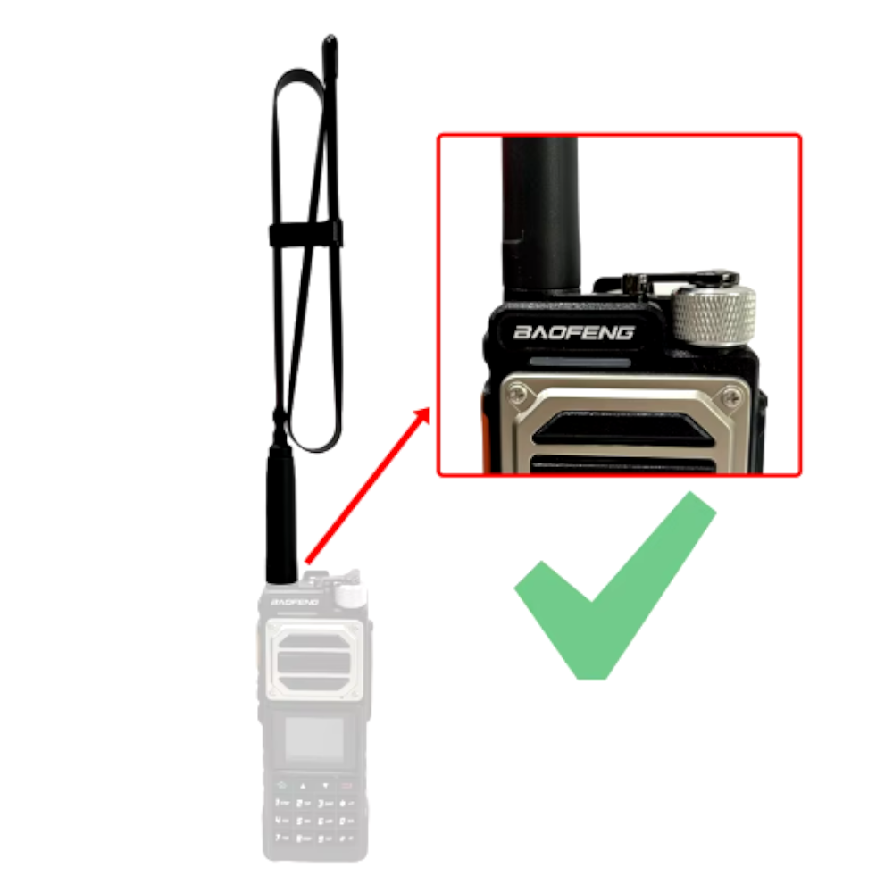 Antena Táctica Plegable CS para Radio largo 33cm