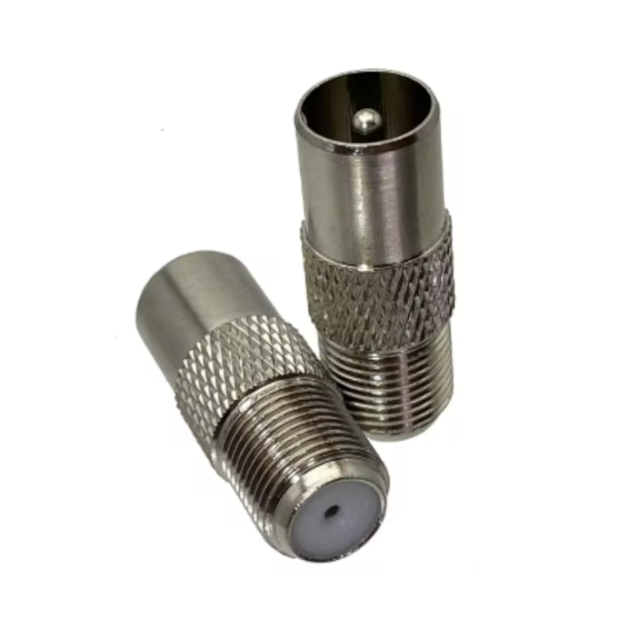 Adaptador Conector F a IEC ISDB-T – F Hembra a IEC Macho