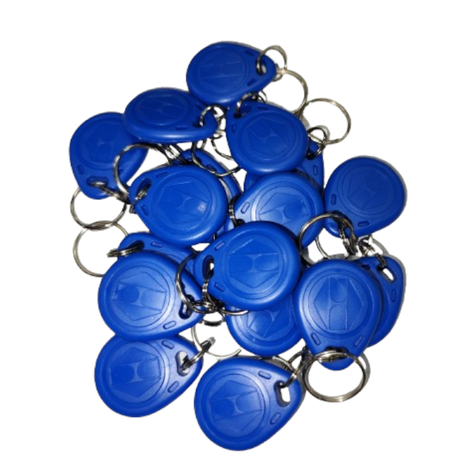 Llavero con Etiqueta RFID TK4100 125KHz - Control de Acceso- Azul