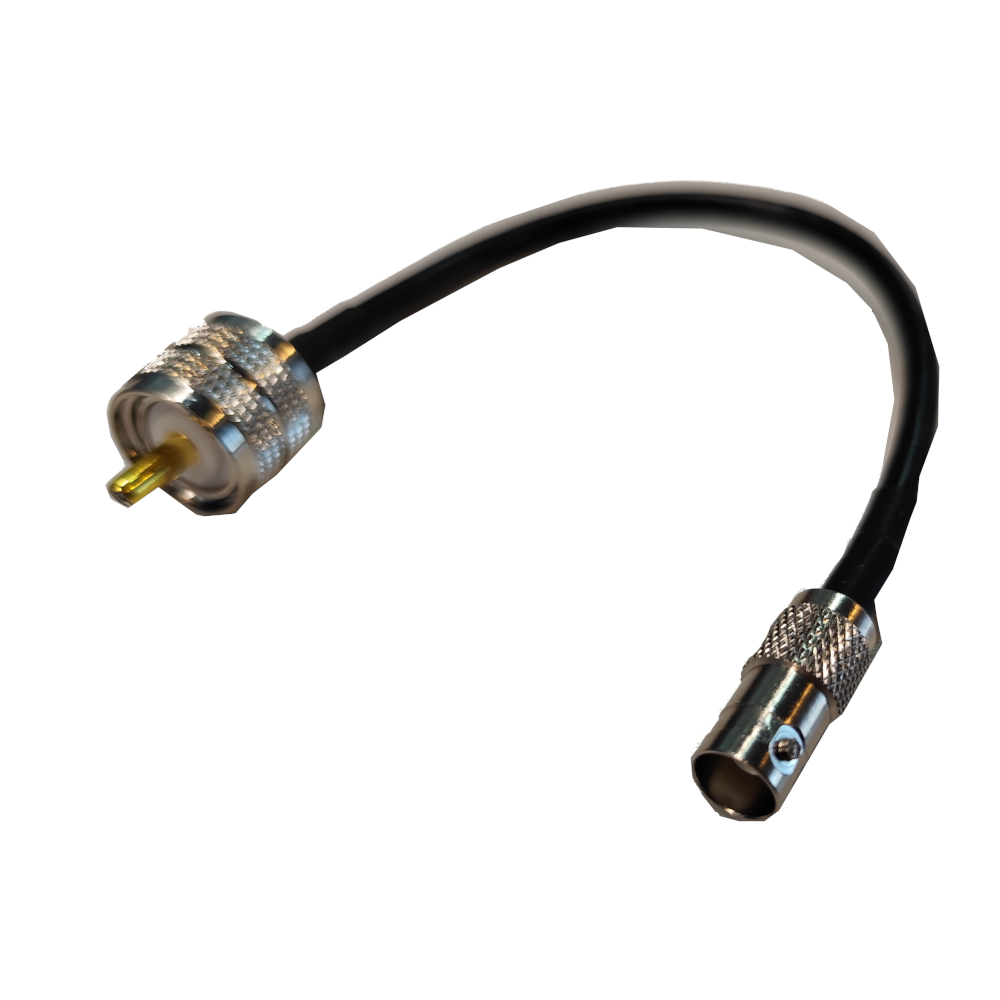 Conector PL259 Macho a BNC Hembra - 20 cm