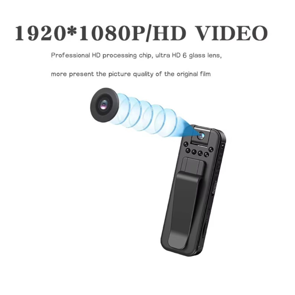 Mini Cámara Portátil 1080P con WiFi y Visión Nocturna – Grabadora de Video Digital