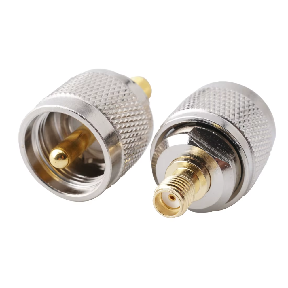 Kit de Conector Coaxial RF SMA a UHF - 4 Adaptadores