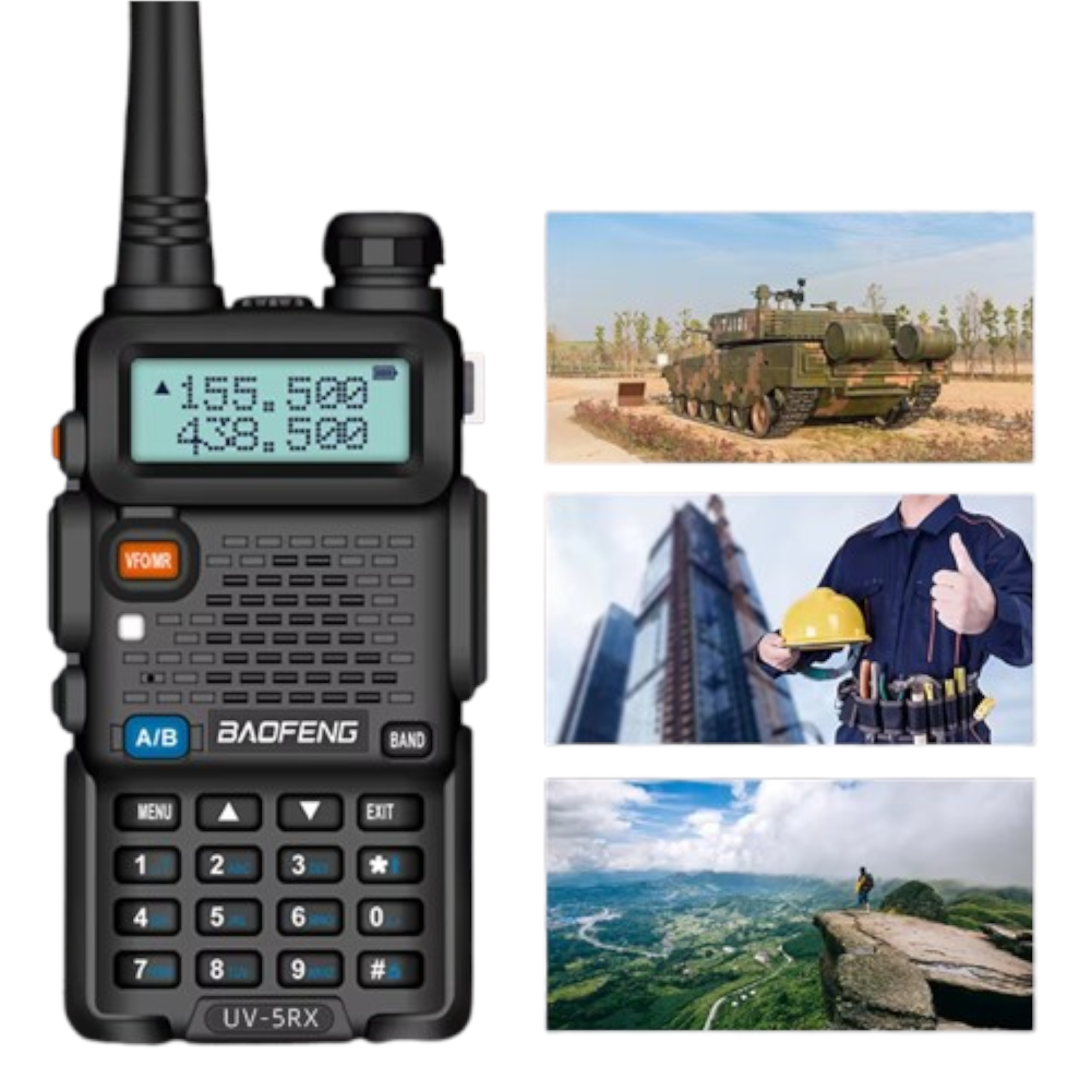 Baofeng UV-5RX Walkie Talkie – Innovación y Potencia en un Solo Dispositivo