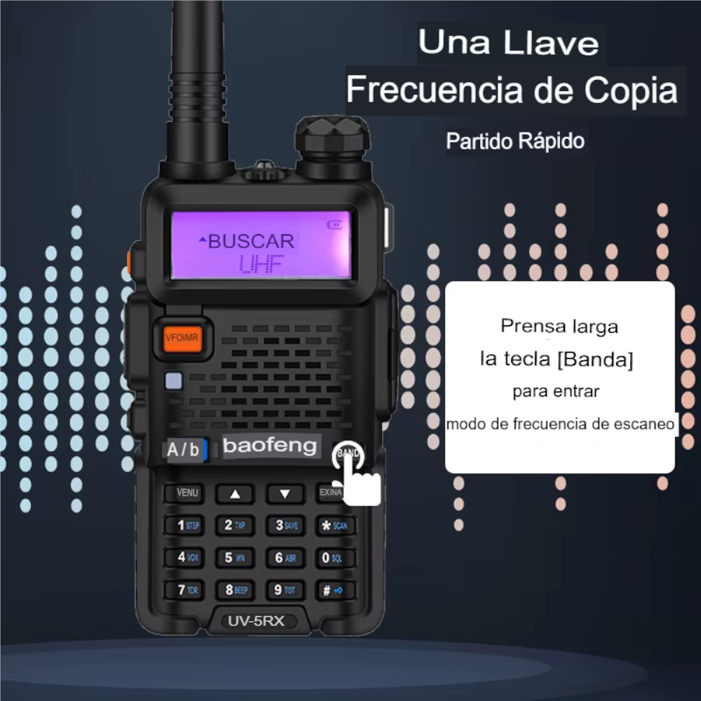 Baofeng UV-5RX Walkie Talkie – Innovación y Potencia en un Solo Dispositivo