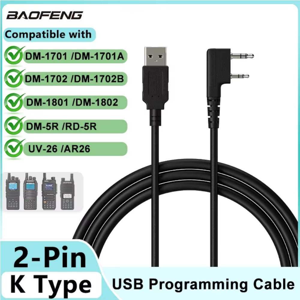 Cable de Programación USB para Radios DMR Baofeng