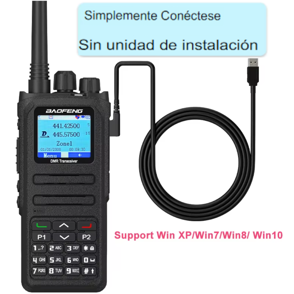 Cable de Programación USB para Radios DMR Baofeng