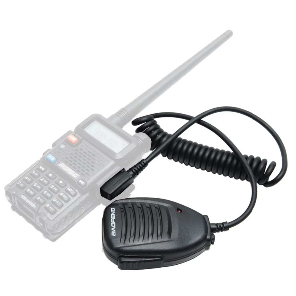 Micrófono Altavoz de Hombro Baofeng – Compatible con Walkie Talkies UV-5R, UV-82, BF-888S, UV-S9 Plus, UV-13, UV-16 Pro, Quansheng UV-K5 y más
